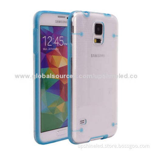 Drop-resistant PC Cases for Samsung Galaxy S5 Decorated by TPU